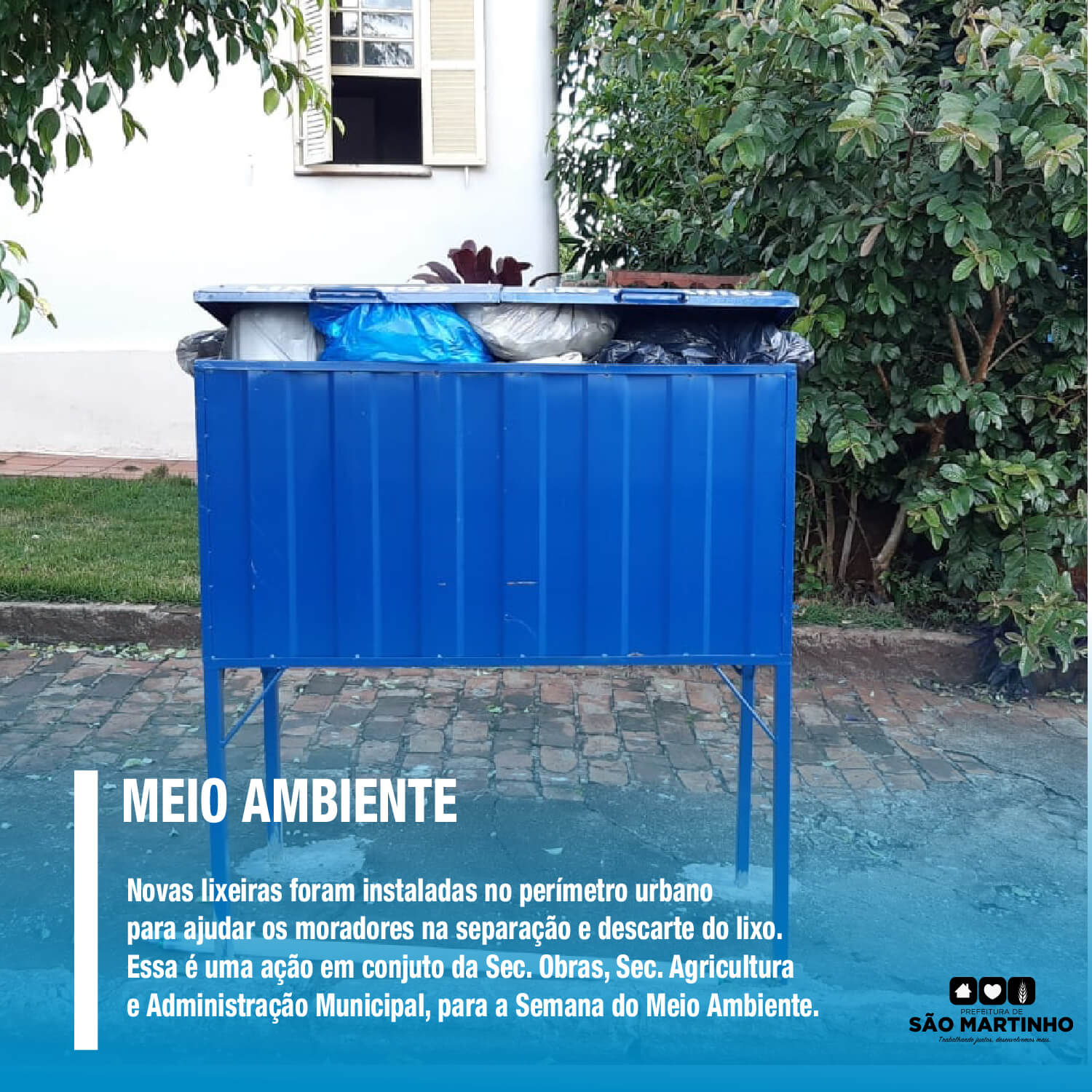 LIXEIRAS NOVAS NA CIDADE